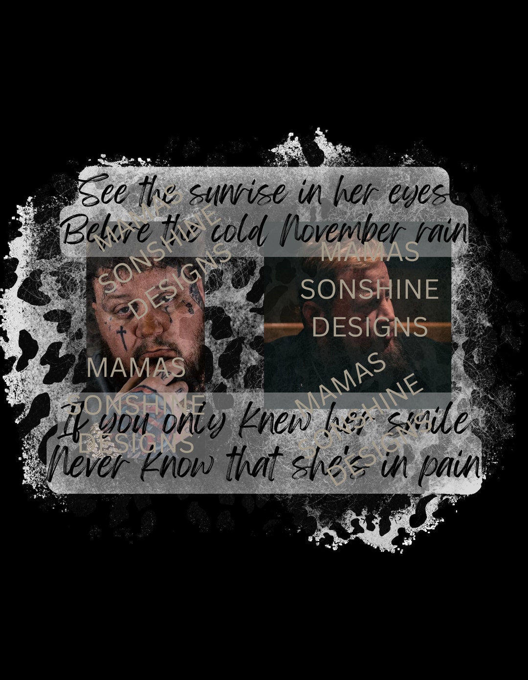 Jelly Roll Lyrics Design PNG File Sublimation or Screen Etsy