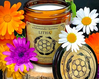 Litha/ Mittsommer-/Sommersonnenwende-Kerze