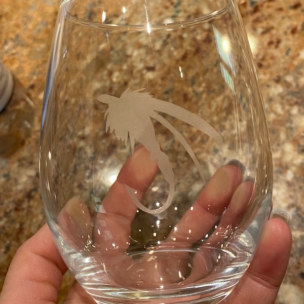 Etched Fish Glasses Etsy