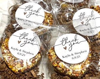 Custom Birdseed Favor Hearts