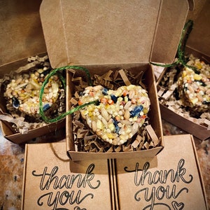 Custom Eco-friendly Birdseed Favors | Tiny Heart