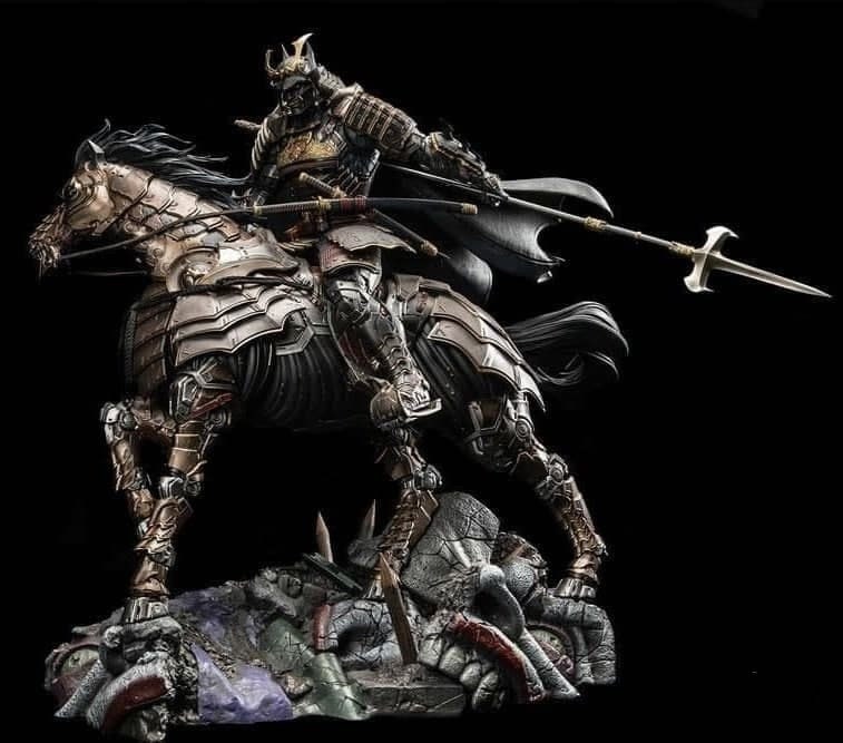 Darkknight Samurai &amp; Horse NEW STL File 3D Print | Etsy