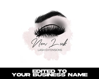 LASH LOGO DESIGN, Eyelash logo, Logo design, Premade logo, Logo Template, Lash Extensions, Individual Lash, logo, Lashes Logo, Rose Gold