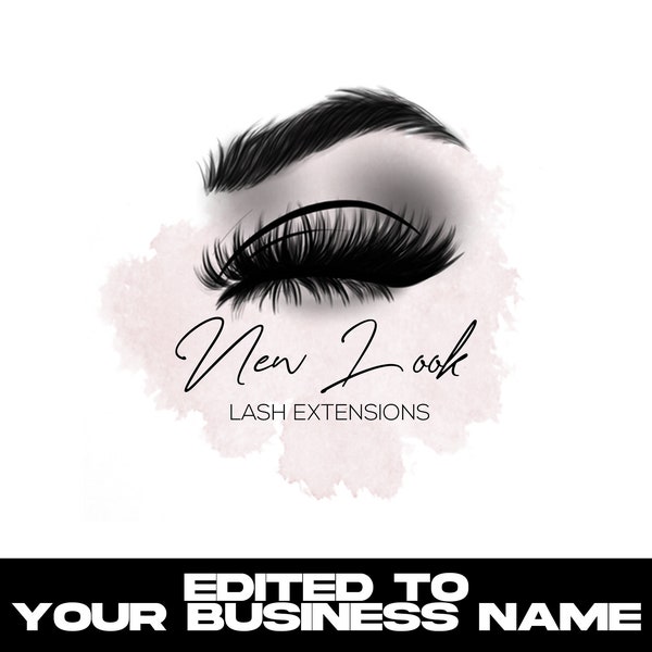 LASH LOGO DESIGN, Eyelash logo, Logo design, Premade logo, Logo Template, Lash Extensions, Individual Lash, logo, Lashes Logo, Rose Gold