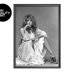 Stevie Nicks, Fashion Dress Shoot, Vintage Poster Print, Wall Art, Poster Prints, Photograph, Iconic Minimalist Art