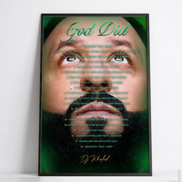 God is a dj poster etsy
