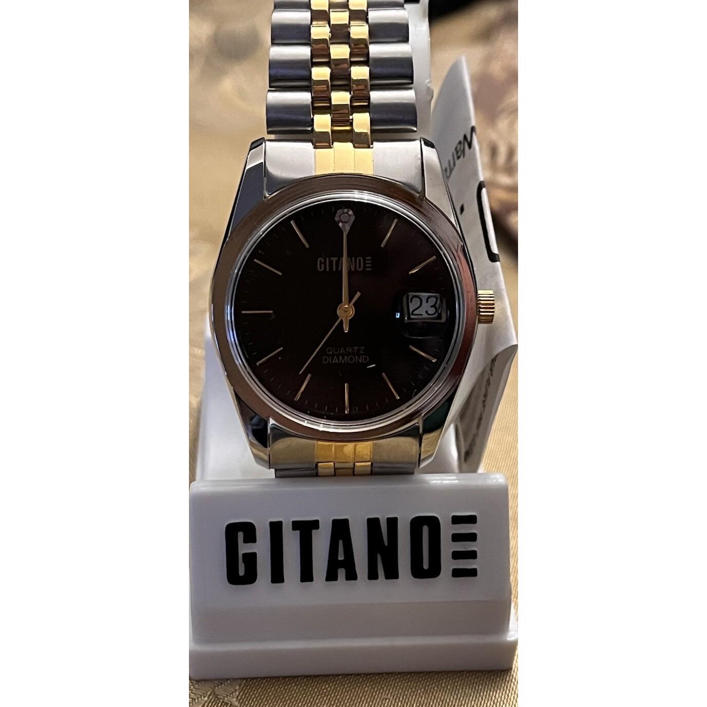 New GITANO Gold and Silver Watch Diamond chip Gitano Watches for Women Deals - New and used pre-owned  main image 4