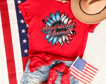 American Mama Shirt, Patriotic Shirt