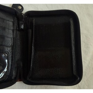 Brighton Black & Brown Leather Zip Wallet Small Phone (5" x 4.5") Holder image 5