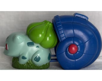 Vintage 1999 Burger King Kids Meal Toy Pokemon Bulbasaur LAUNCHER