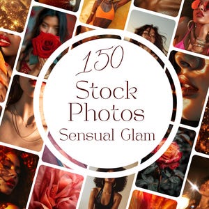 GLAM SENSUALE / 150 foto stock / Vibrazioni glamour / Realizzato per il branding, il marketing e i social media delle piccole imprese / Estetica di lusso femminile