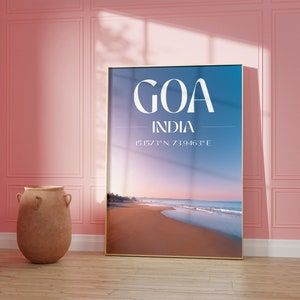 Goa Beach Print Instant Download Indian Wall Decor Digital Print Tropical Travel Poster Indian Beach Art Tropical Home Decor image 6