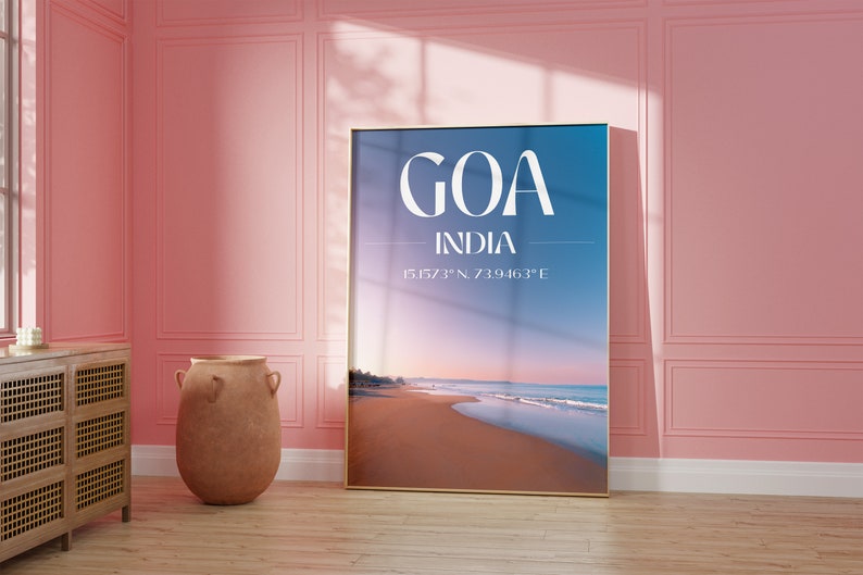 Goa Beach Print Instant Download Indian Wall Decor Digital Print Tropical Travel Poster Indian Beach Art Tropical Home Decor imagem 6