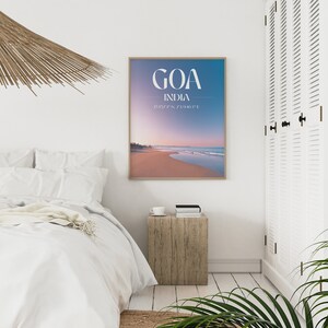 Goa Beach Print Instant Download Indian Wall Decor Digital Print Tropical Travel Poster Indian Beach Art Tropical Home Decor image 3