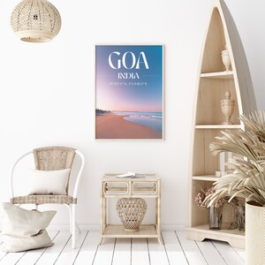 Goa Beach Print Instant Download Indian Wall Decor Digital Print Tropical Travel Poster Indian Beach Art Tropical Home Decor imagem 4