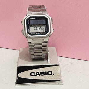 Casio AL-190W SOLAR Power / 3274 Module) LCD Digital Watch / Very good condition/Solar Men&#39;s Wrist Watch