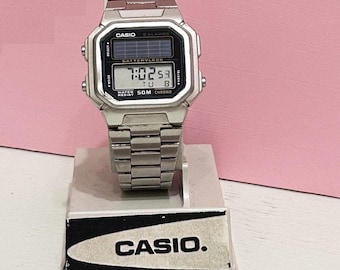 Casio AL-190W SOLAR Power / 3274 Module) LCD Digital Watch
