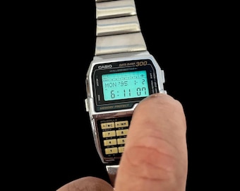 Casio Dbc-150 Data Bank 150 Vintage Case / Module 1477/ Calculator