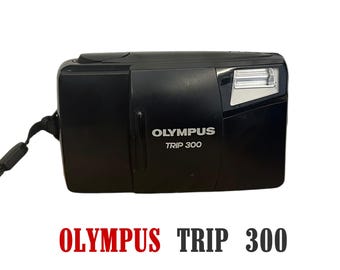 Olympus Trip 300 35mm Point and Shoot Film Camera - Tested & Working