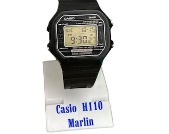 Very Rare 1980s Vintage CASIO H110 (106) MARLIN Japan H Casio TİN