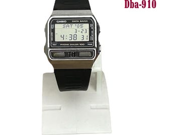 Data Bank Casio DBA-910 VERY RARE/ Phone Dialer Japan Men Wrist