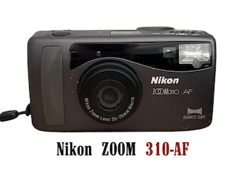 Nikon Zoom 310 AF PANORAMA Quartz Date Point and Shoot W/ Case