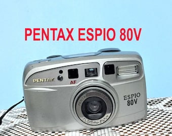 Pentax Espio 80V AF Camera/ Vintage  35mm Point /And Shoot Film Camera/Analogue Pentax Zoom Lens/ It works very well./ Very good condition