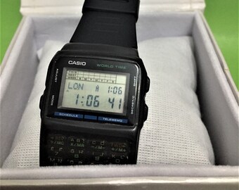 Vintage Casio DBX-103/ Digital Calculator Data Bank/ Watch