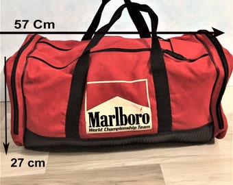 Vintage 80s Marlboro World Championship Team Unlimited /Gym Sports Duffel Bag/Travel bag/ Original Marlboro bag/  Special collectible item