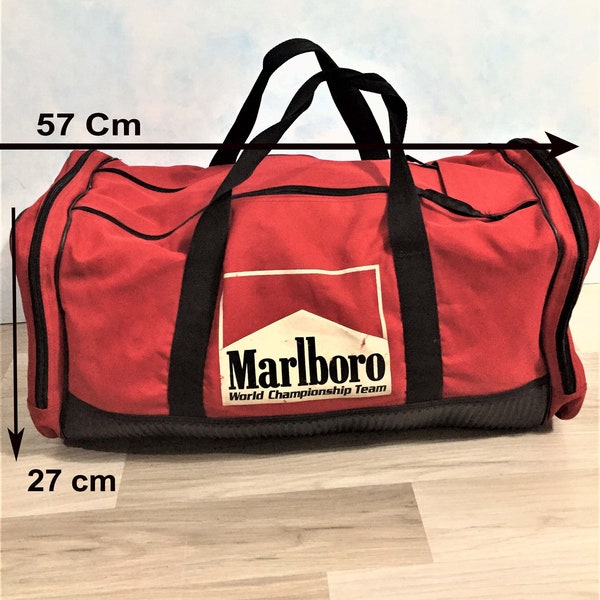 Vintage 80s Marlboro World Championship Team Unlimited /Gym Sports Duffel Bag/Travel bag/ Original Marlboro bag/ Special coleccionable