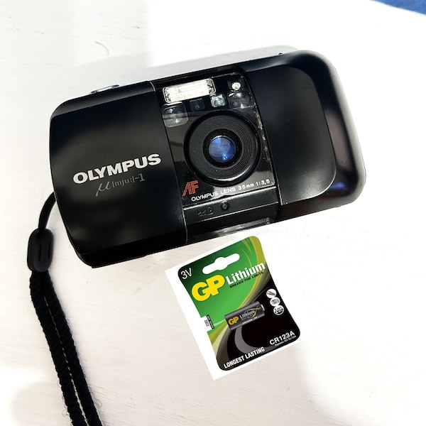 Vintage Olympus  Mju-1 /Working film tested camera/ 35mm Compact Film Camera/Vintage Camera/ Original Mju