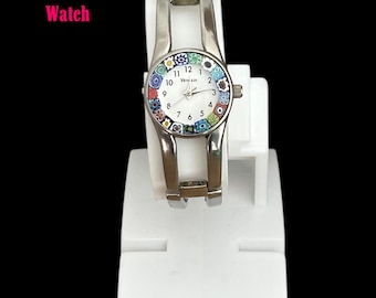 Murano Venezia Ladies Wrist Watch / san marco Murano Glass / Vintage / Made in Italy-Venezia /Antica Murrina