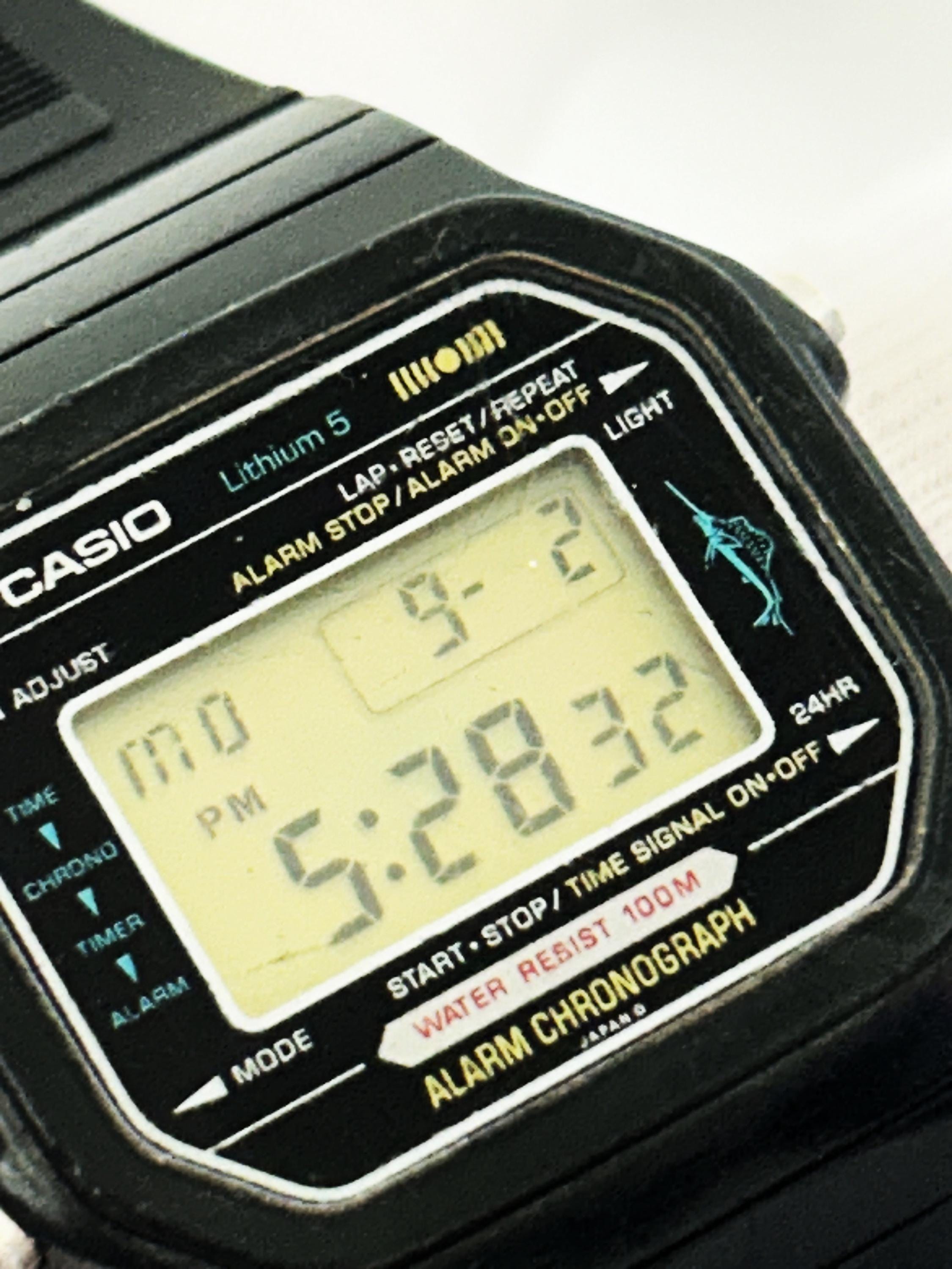 Very Rare 1980s Vintage CASIO H110 (106) MARLIN Japan H Very Rare 1980s Vintage CASIO H110 (106) MARLIN Japan H