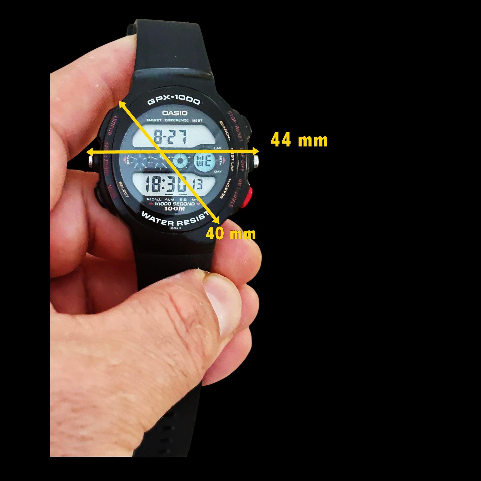 希少なヴィンテージ カシオ GPX-1000 デジタル腕時計 - コレクターズ