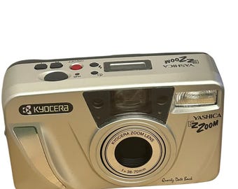 Vintage Kyocera Yashica EZ Zoom Film Camera - 38-70mm Lens Point