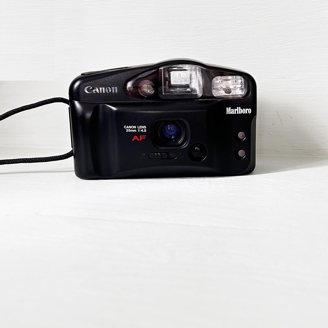 Canon MARLBORO Sure Shot OWL / AF-7 35mm Film / Very Good