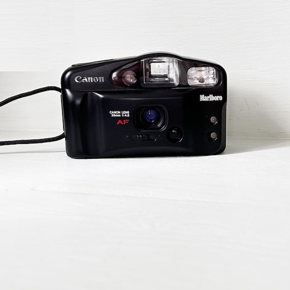 Canon MARLBORO Sure Shot OWL / AF-7 35mm Film / Very Good