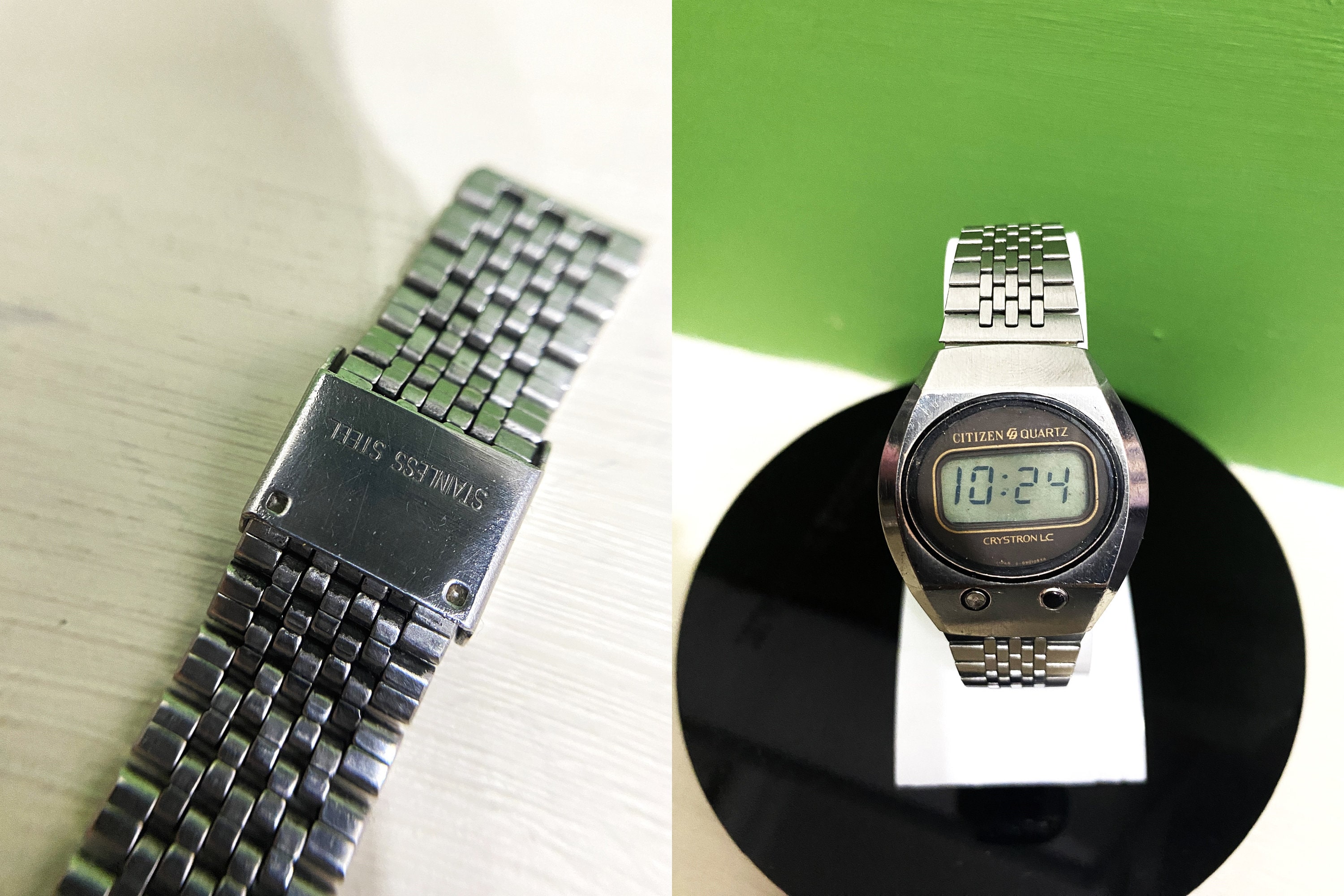 RARE Vintage Citizen Crystron/ LC Quartz Digital Watch RARE Vintage Citizen Crystron/ LC Quartz Digital Watch