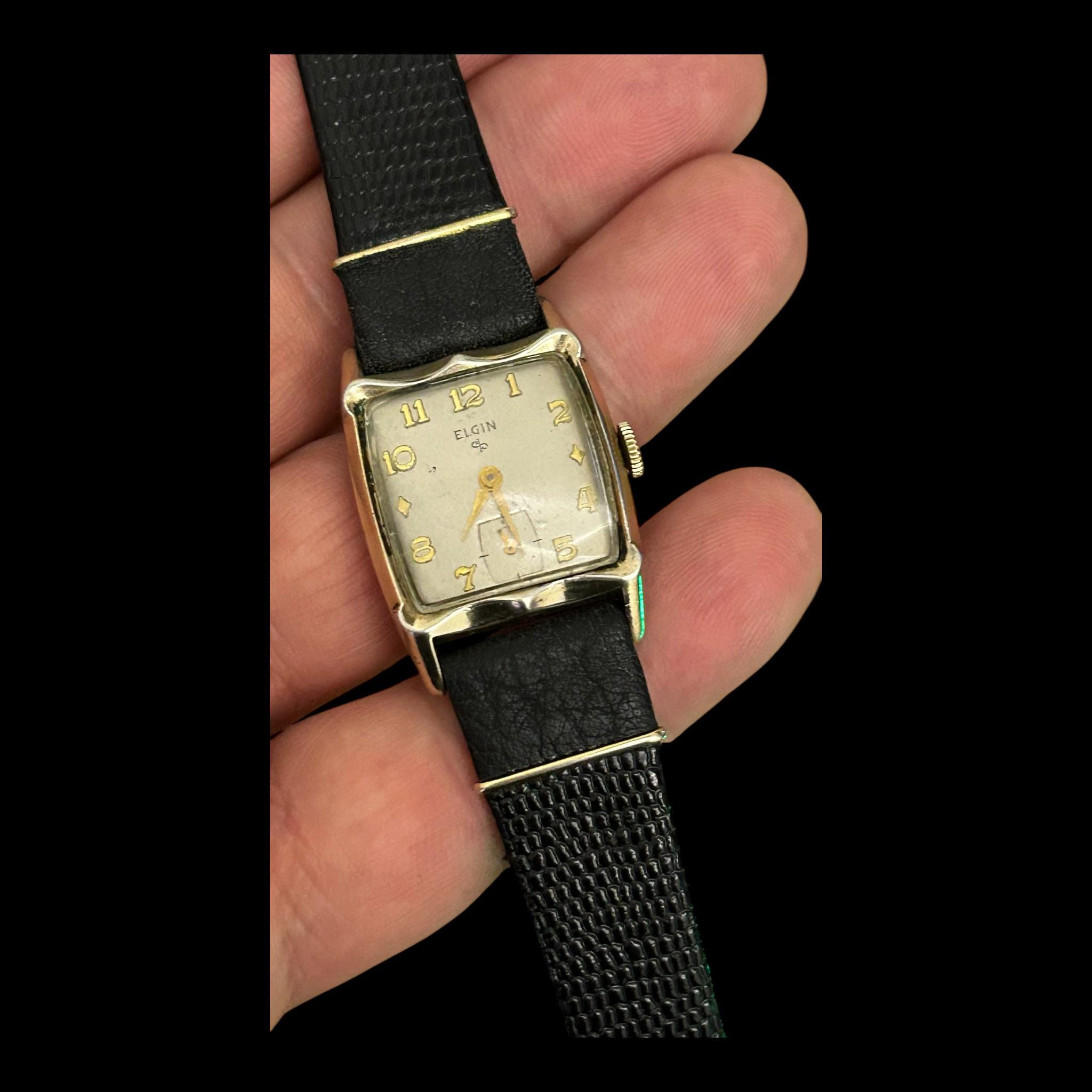 Vintage Elgin Manual Winding Watch : Wind-up 19 Jewels Usa 1940s