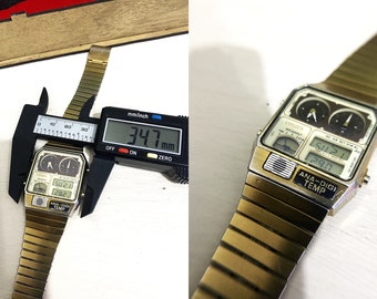 時計 CITIZEN ANA-DIGI TEMP 8982-089618 Vintage Citizen Ana-digi Temp Watch 8982 Made in Japan for