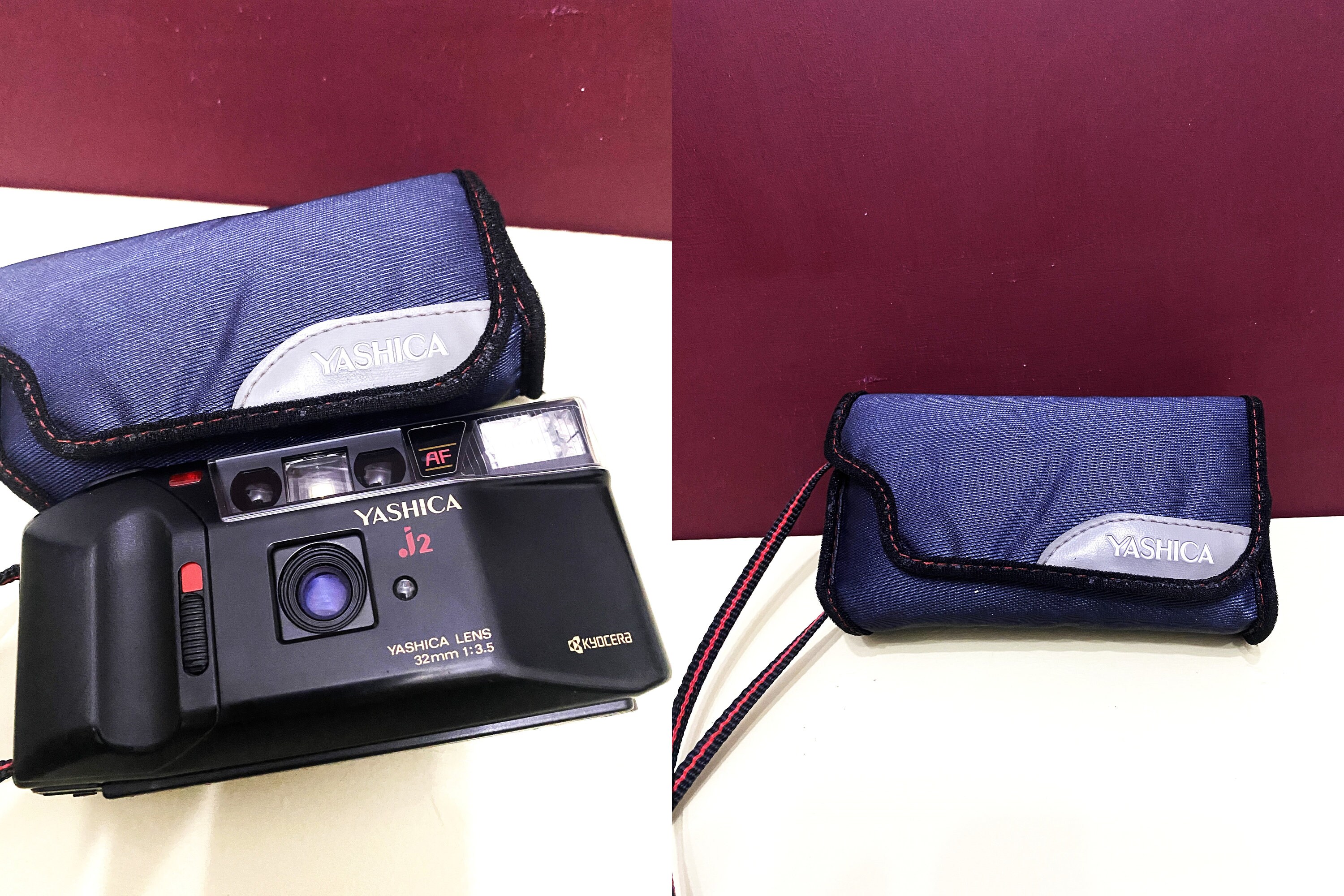 ANCIEN Vintage Yashica AF J2 appareil photo film 35 mm 1:3.5 120