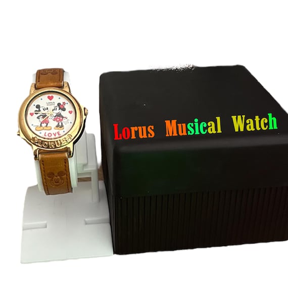 Lorus Musical by Seiko V421-0020 Mickey Mouse Watch MICKEY MOUSE