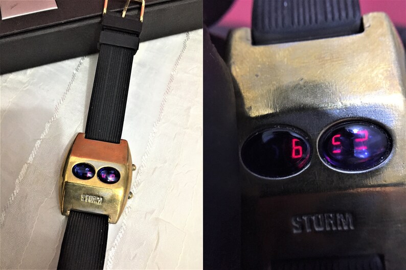 Very RARE Storm First Digital Watch/ Digi Rom Brass Case 1970s./ Very