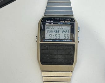 CASIO Vintage Data Bank DBX-112, Retro, Omega Casio Watch - Etsy