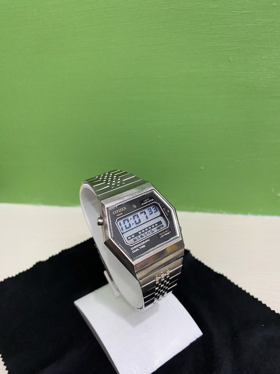 VERY RARE Citizen Dual Time Chronograph 59 1017 digital Vintage