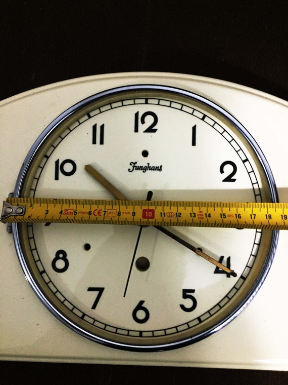 Junghans Ceramic Wall Clock 1930s Made in Germany Kitchen Wall Clock Vintage Junghans art Deco Style Kienzle Alarm Clock Rare Junghans Etsy