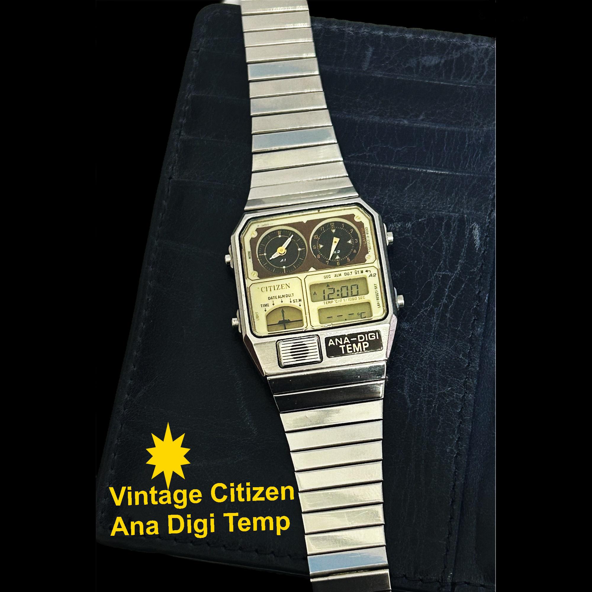 Citizen Ana Digi Men's Wrist Watches - Etsy Citizen Ana Digi Men's Wrist Watches - Etsy