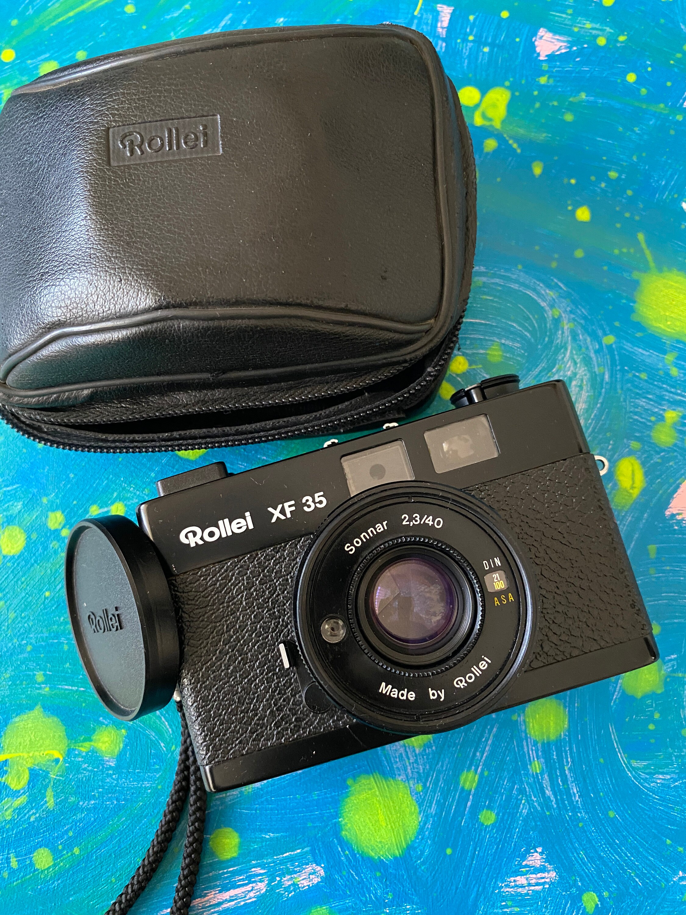 ヴィンテージのローライXF 35フィルムカメラ、ゾナー2.3/40レンズ