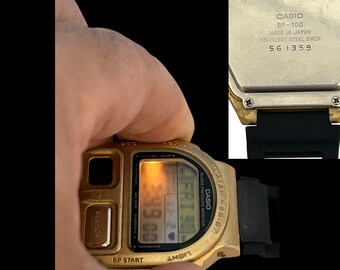 ULTRA Rare Gold Color Case Vintage Casio BP-100 Blood Pressure