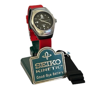 Vintage Seiko Kinetic 3M22-0D40 Watch Japan, mens gift, garmin vivoactive, kinetic, gift, mens watch, kinetic watch,graduation gift,omega